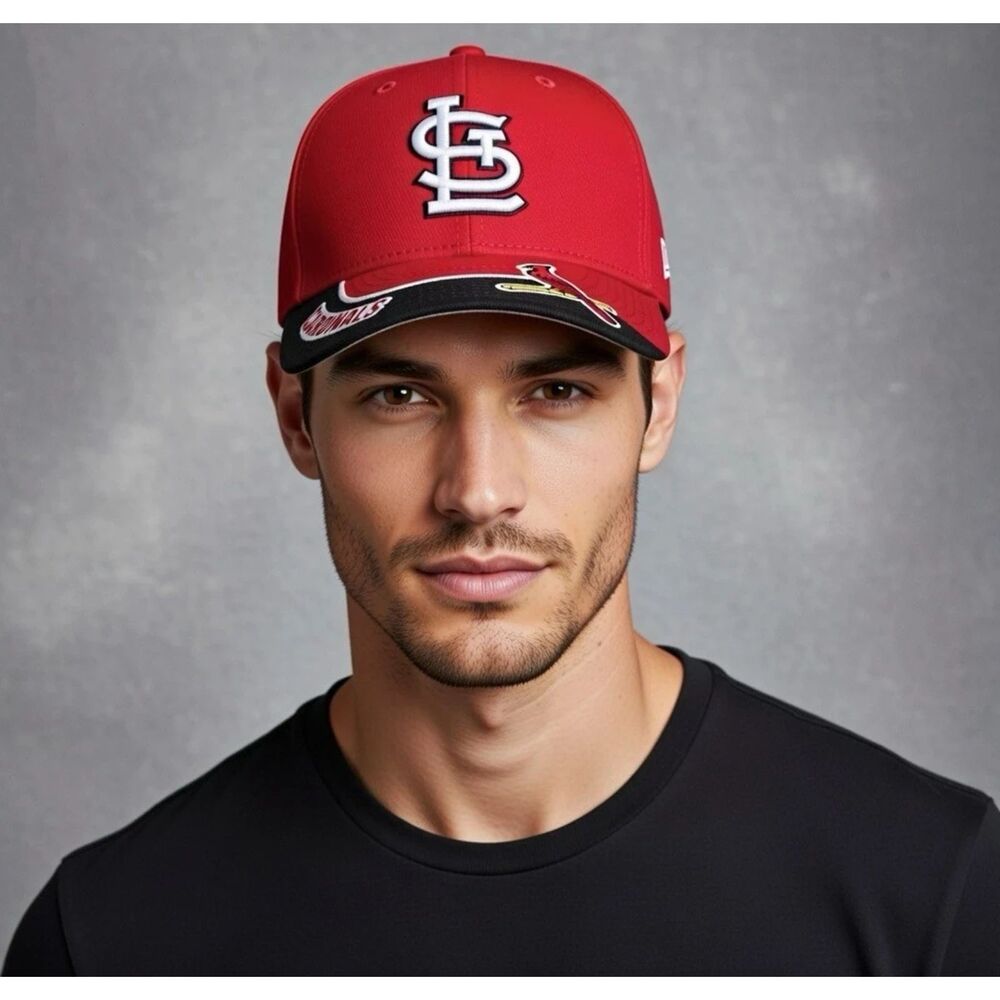 Y2K St. Louis Cardinals Red MLB Baseball Cap hat